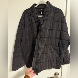Free People Dolman Quilted Knit Jacket